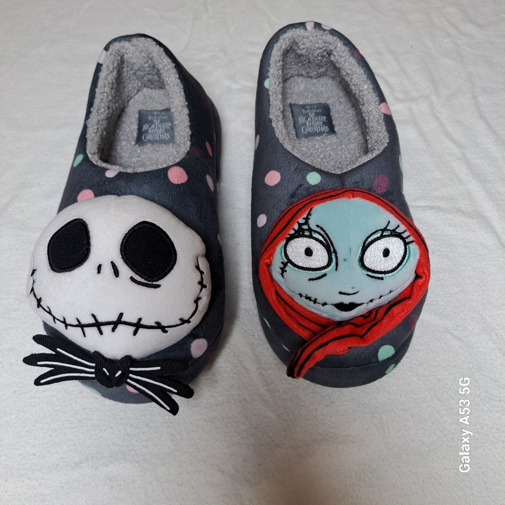 Disney Gray and Red Character Slippers